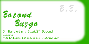 botond buzgo business card